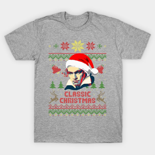 Beethoven Classic Christmas T-Shirt by Nerd_art